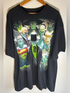 Justice League DC Comics Graphic T-shirt Size XXL The Joker Superman Villains